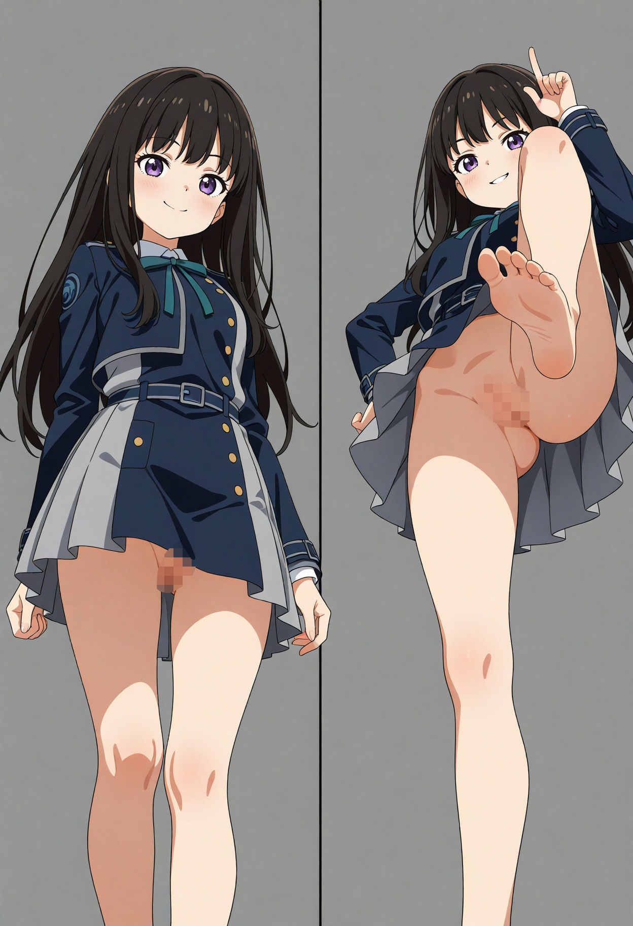 立ち絵とローアングル【井ノ上たきな風1】 - サンプル画像 5