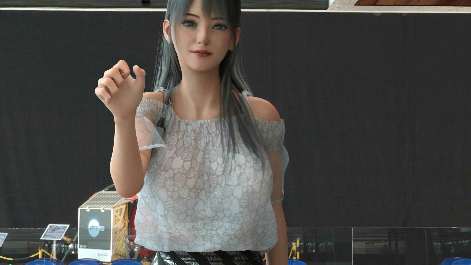 女子アナになった二階堂沙耶・早朝のニュース番組の冒頭でミニスカートでダンスすることを業務命令で強要される:Vol.005『ただの話題作りとのことで電源OFF（のはず）のカメラが4台、ローアングルから彼女のスカート内を覗き込むように設置されている:PV05_ヒョウ柄フルバックパンティで扇風機風チラ』 - サンプル画像 6