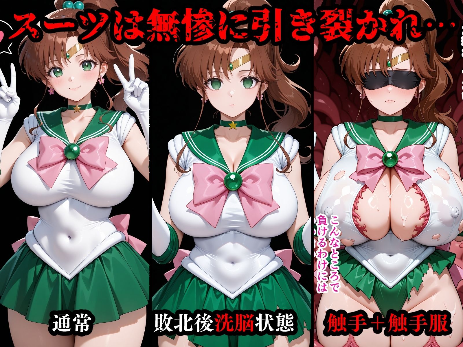 完全敗北ヒロインズ セーラームー〇・ジュ〇ター 屈服するまでが変身ヒロインだ - サンプル画像 2