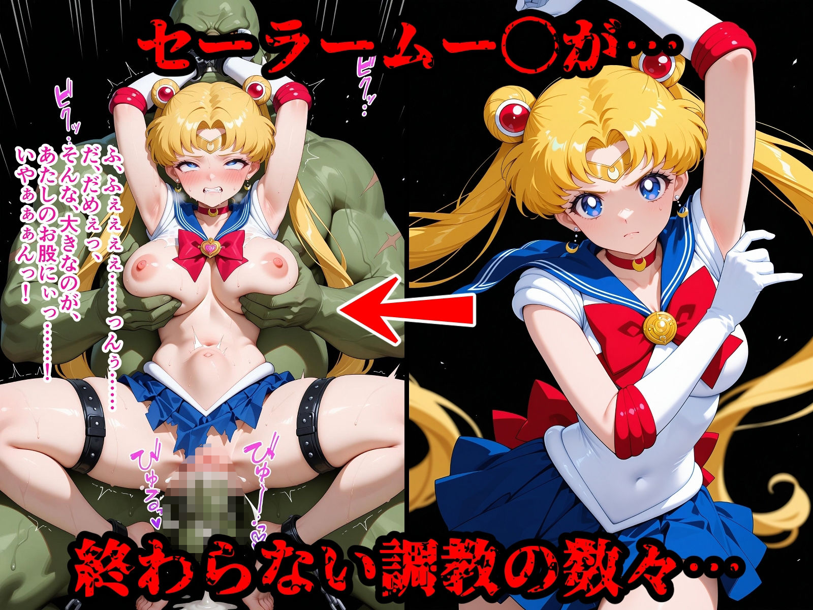 完全敗北ヒロインズ セーラームー〇・ジュ〇ター 屈服するまでが変身ヒロインだ - サンプル画像 5