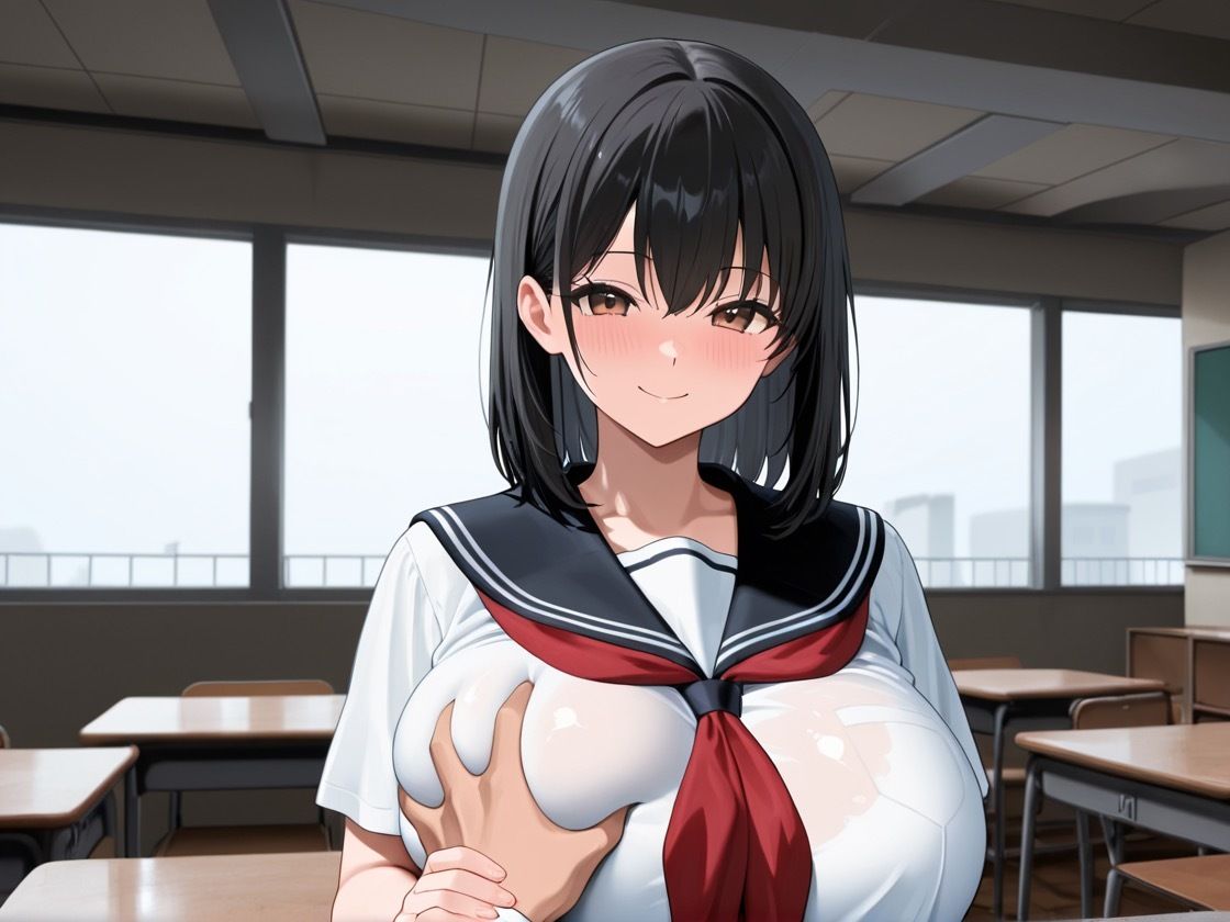 爆乳女学生見参 〜学校編〜 - サンプル画像 5