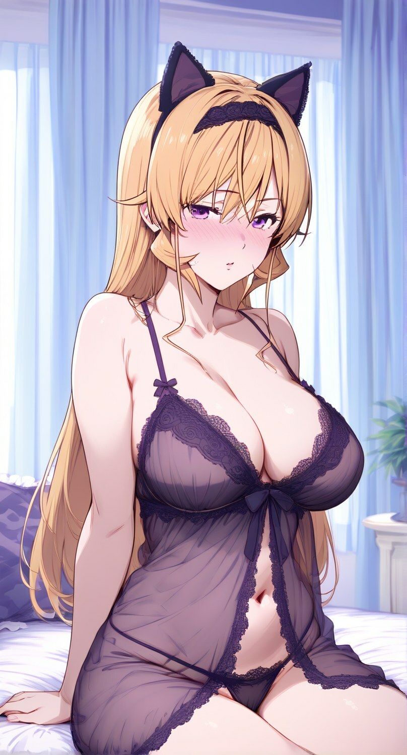 薙切えりな猫ランジェリー集 - サンプル画像 6