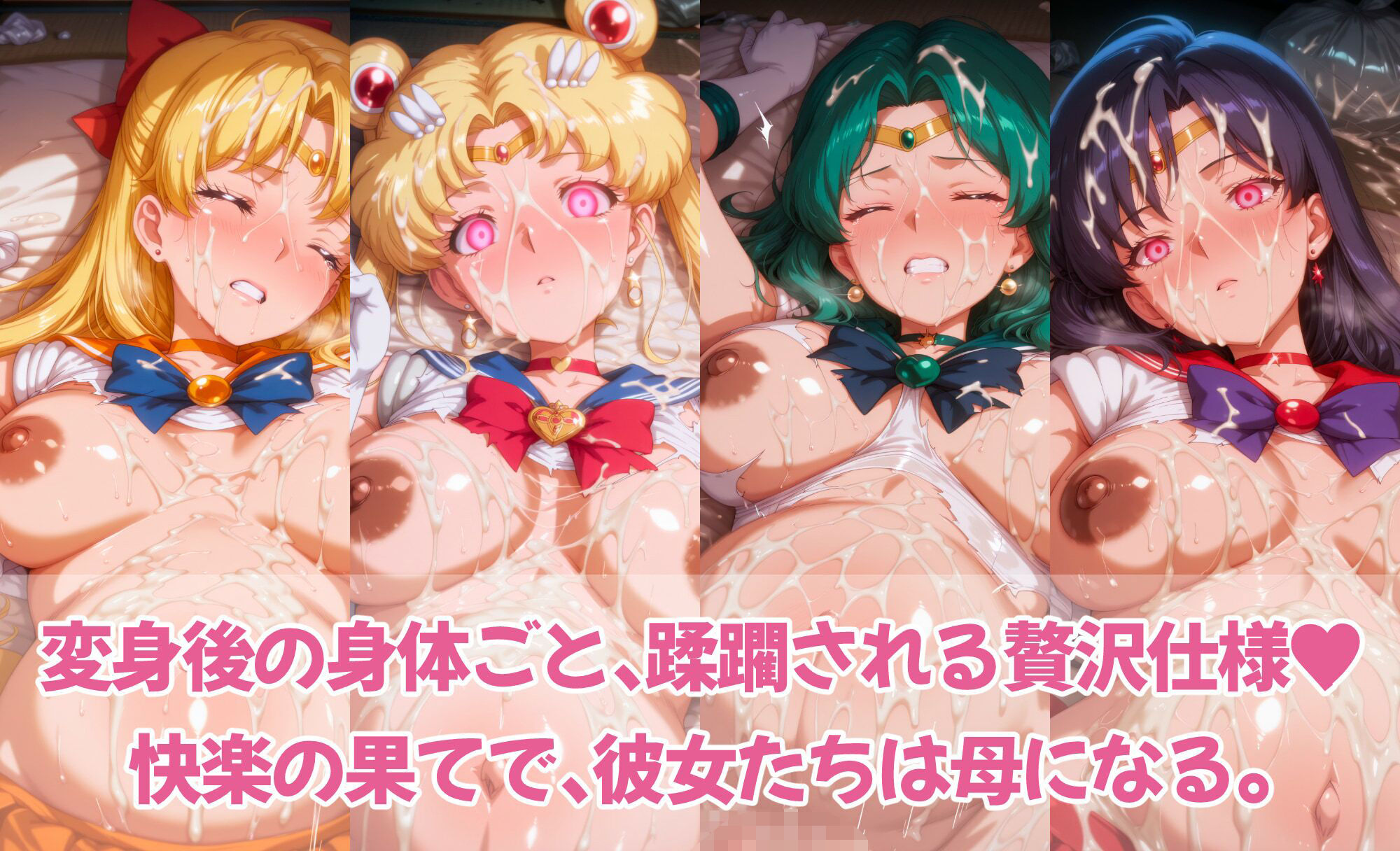 催○スマホで変身ヒロイン孕ませ -月の戦士編- - サンプル画像 4