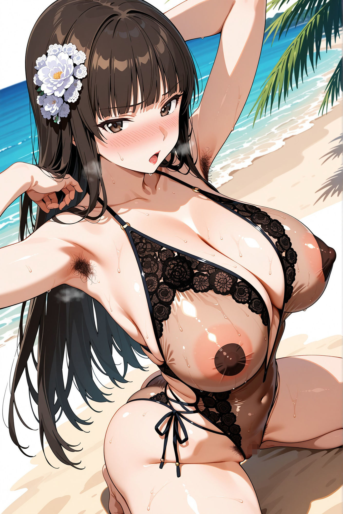 戦車道の家元 （西〇しほ）がホントの世界では絶対見せてくれない姿を見せてくれるCG集 - サンプル画像 4