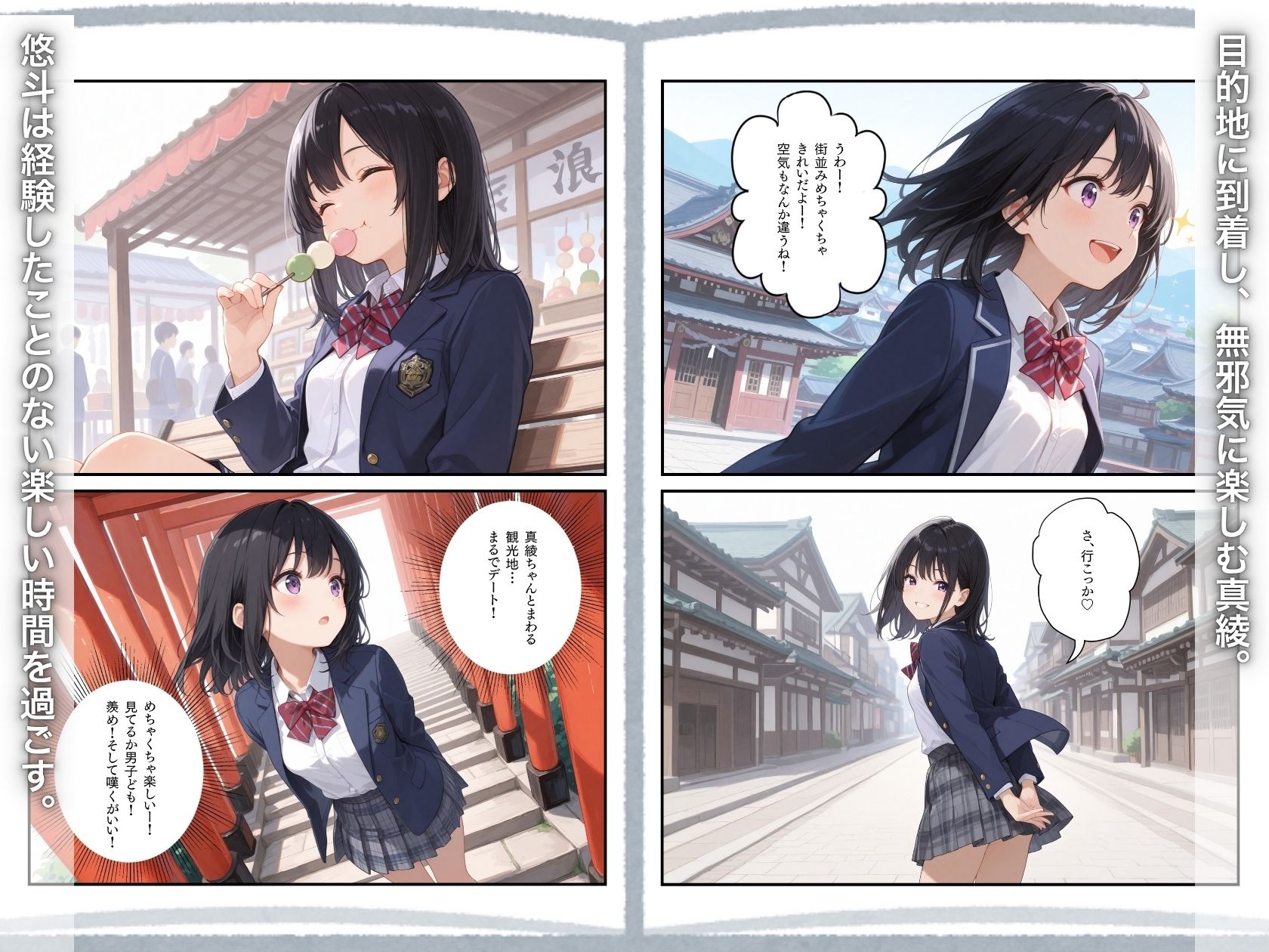 修学旅行―女子部屋の布団の中で起きた憧れの同級生との秘密の出来事。 - サンプル画像 4