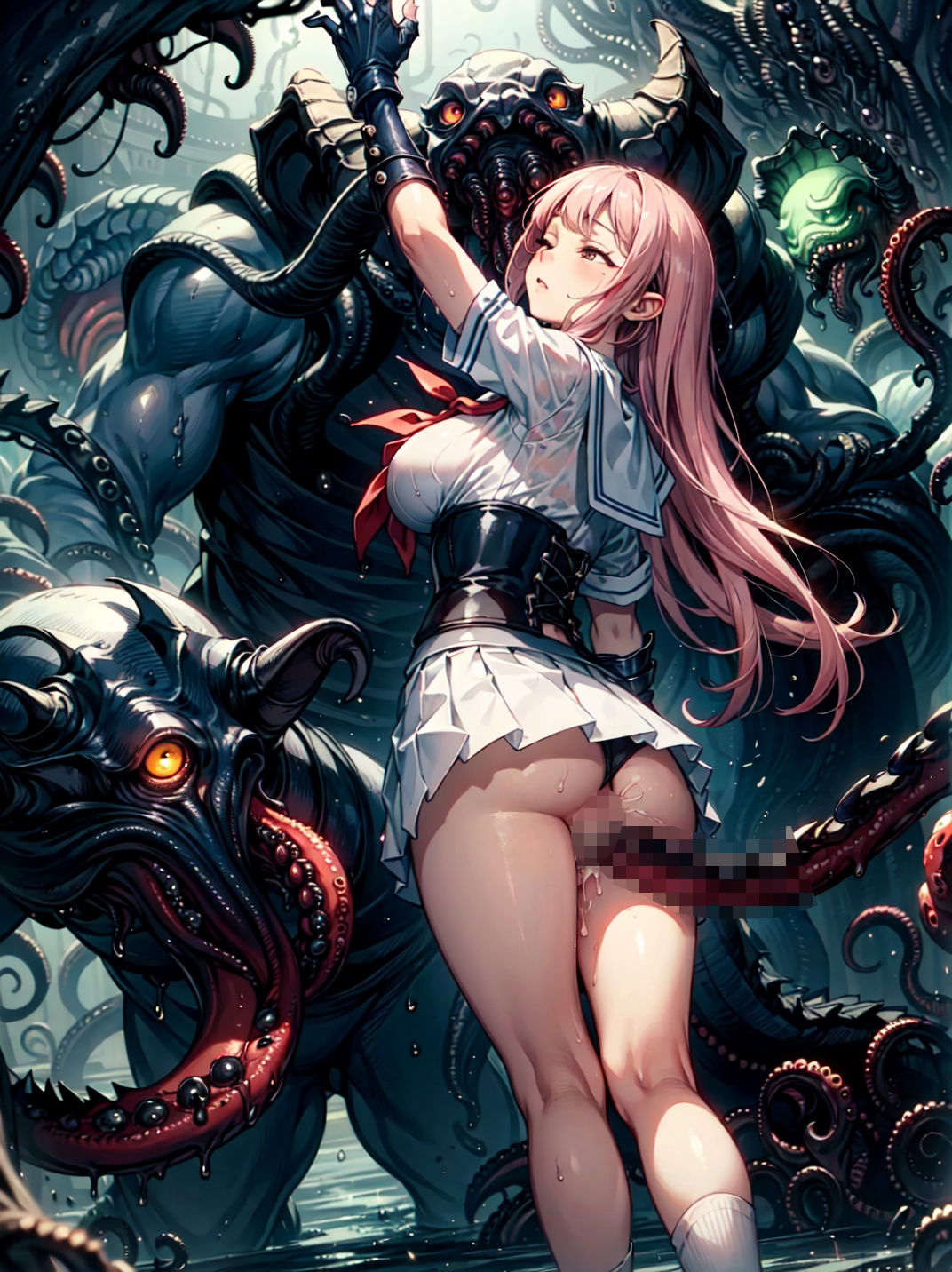 淫魔との戦いに敗れ、犯●れた淫魔ハンター4 - サンプル画像 5