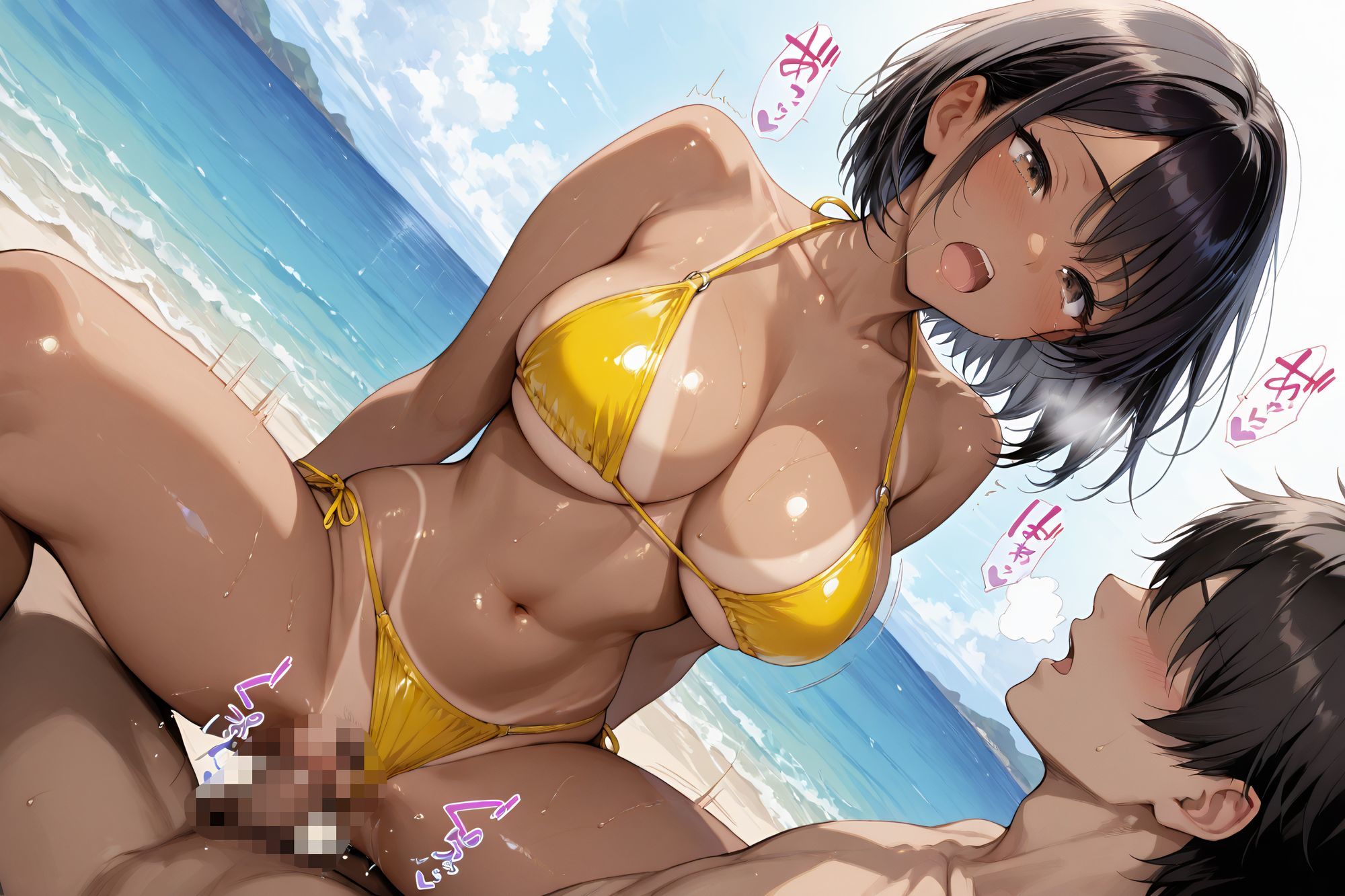 ヤリマンギャルが臨海学校中に同級生と隠れてセックス三昧 - サンプル画像 8