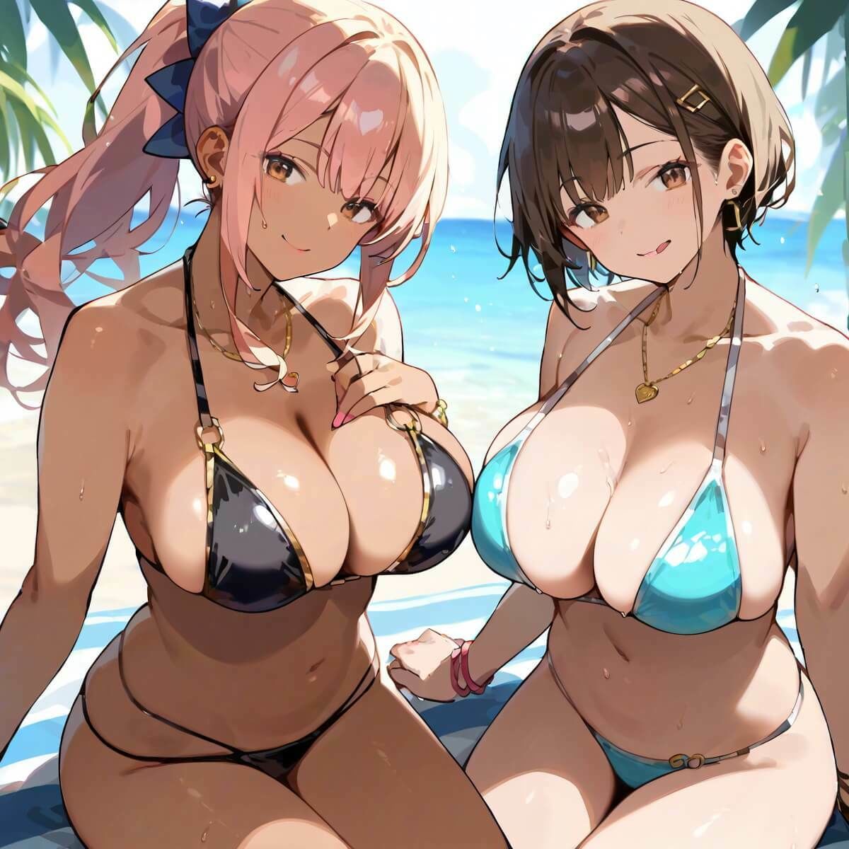 ビッチなギャルにはお仕置きだ！【厳選270枚】こぼれる水着が眩しすぎて！！ - サンプル画像 10