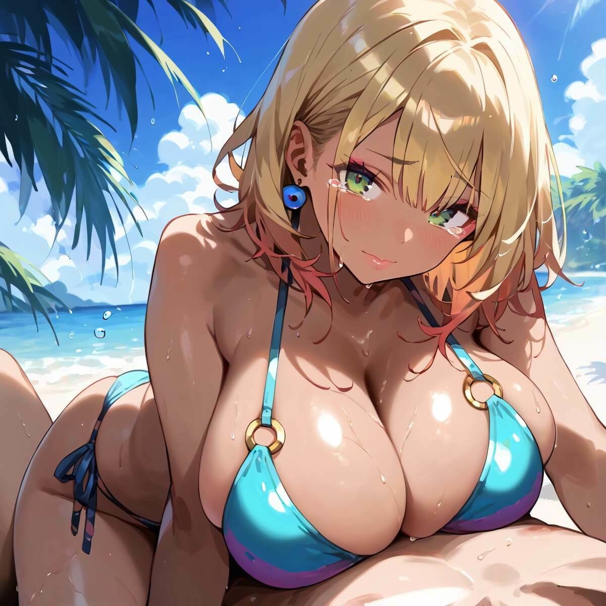 ビッチなギャルにはお仕置きだ3！【厳選270枚】こぼれる水着が眩しすぎて！！ - サンプル画像 2