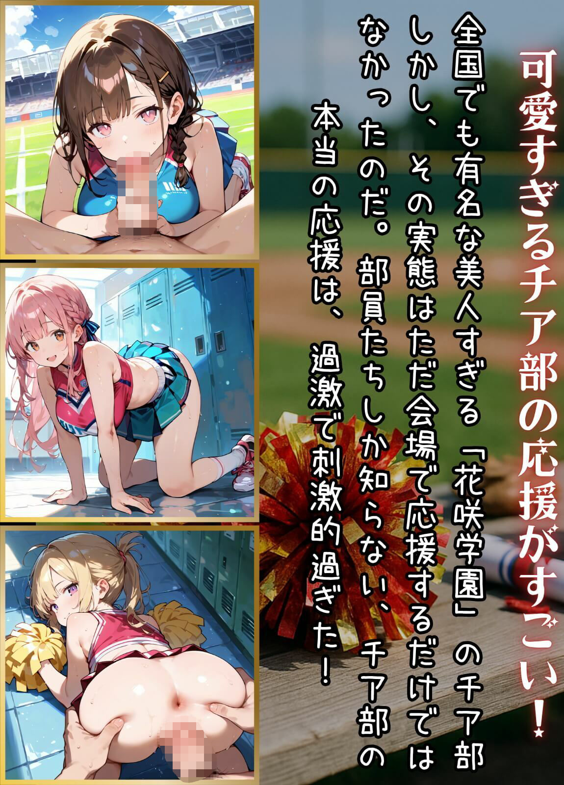 応援だけじゃ、物足りない！！エールは体で送ります！！！8【厳選CG210枚収録】 - サンプル画像 1