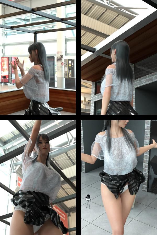 『理想の彼女を3DCGで作ります』から生まれたバーチャルアイドル「二階堂沙耶（にかいどうさや）」の女子アナ撮影風写真集:JoshiAna_01 - サンプル画像 2