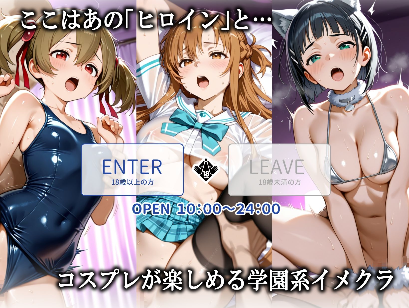 聖ヒロイン学園 〜ソー〇アート・オンライン編〜 - サンプル画像 1