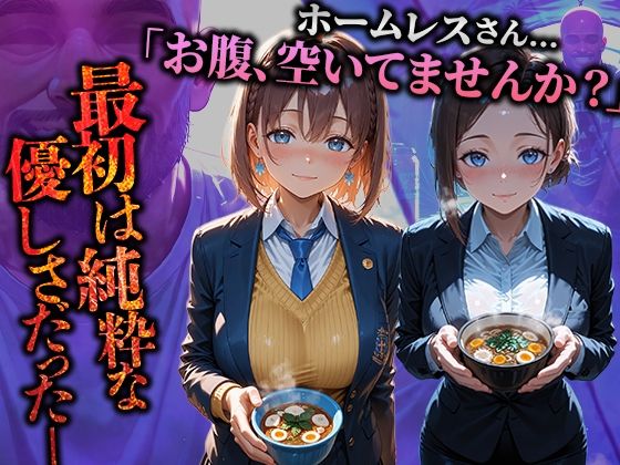 ホームレスを助けただけなのにII 月曜日のたわわ アイちゃん＆後輩ちゃん編 - サンプル画像 1