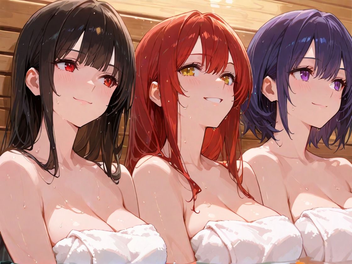 仕事終わりはサウナでしょー灼熱の大乱交ー - サンプル画像 3