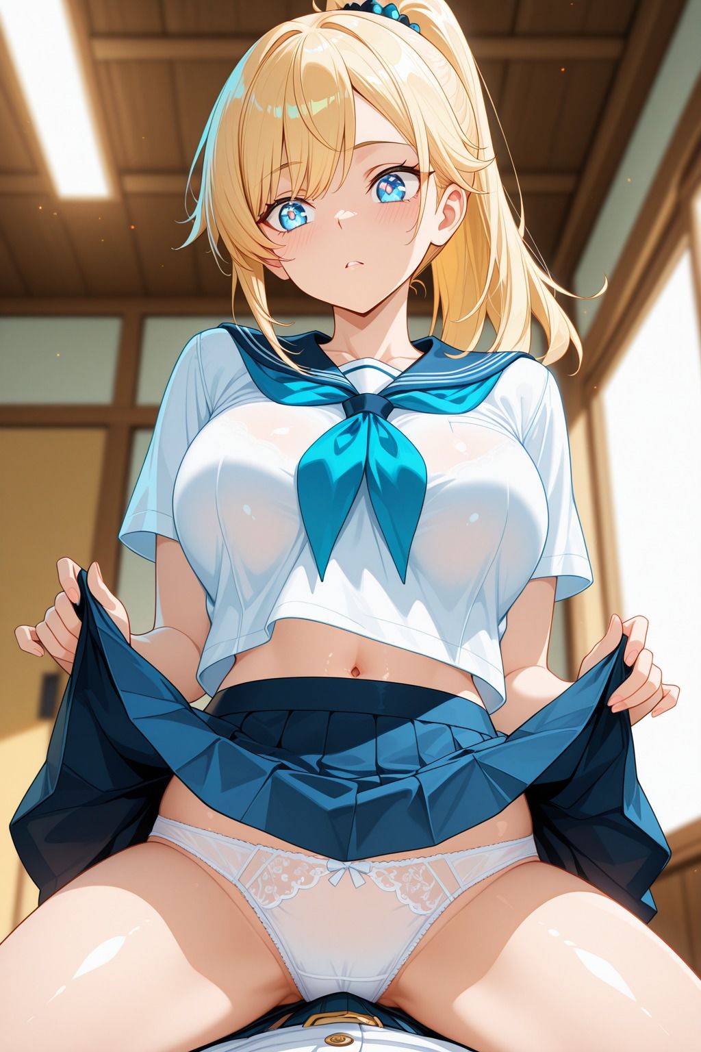 痴●電車  白ギャル女子校生どこでもぶっかけし放題 - サンプル画像 7