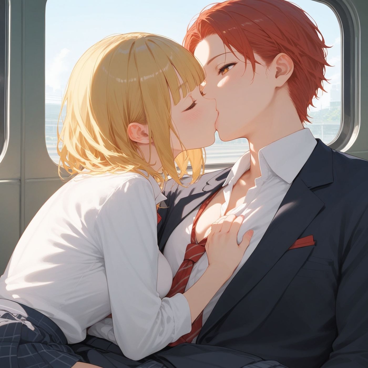 ビッチ用レ●プ車両！乗ったら終点まで乗り継ぎまくってください9【制服美少女の厳選CG216枚収録】 - サンプル画像 9