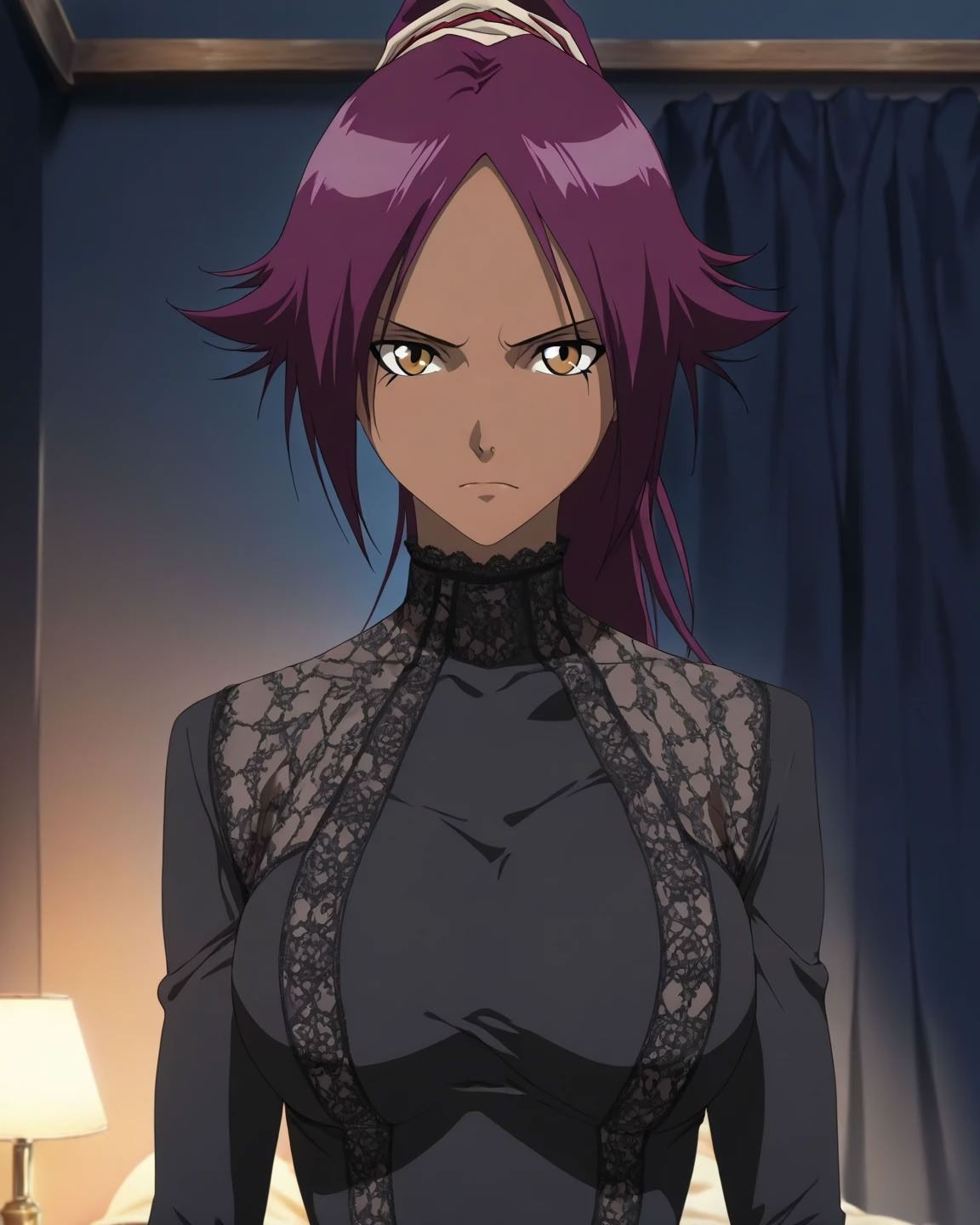 夜一、中年男と肉欲SEX（BLEACH） - サンプル画像 1