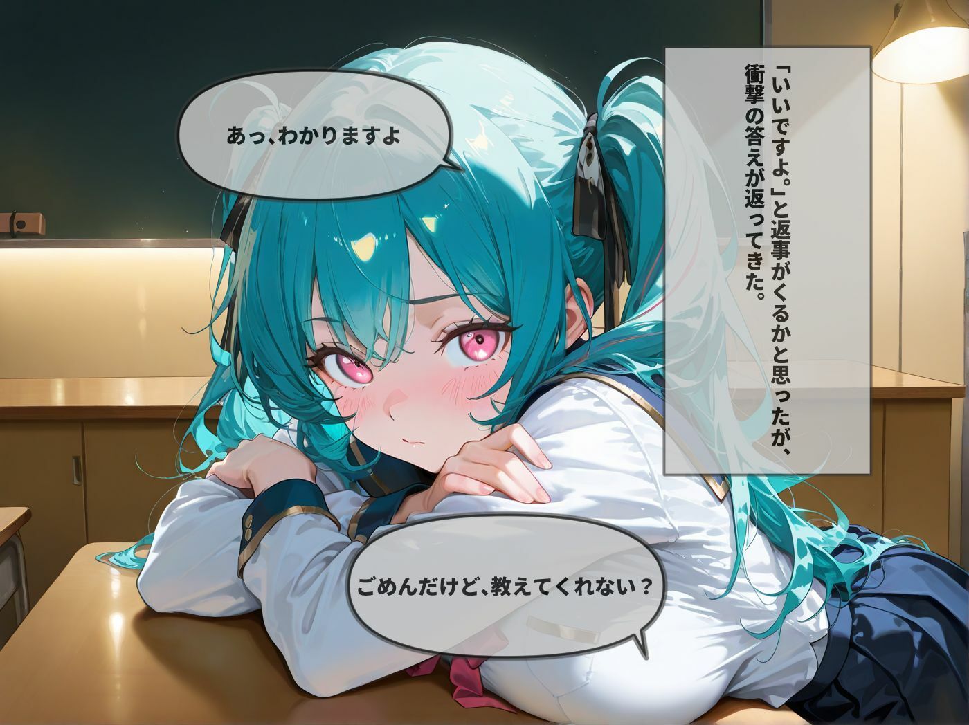 【4Kアニメ】秋講習恋愛  〜隣の席になった彼女がエロすぎて〜 - サンプル画像 2