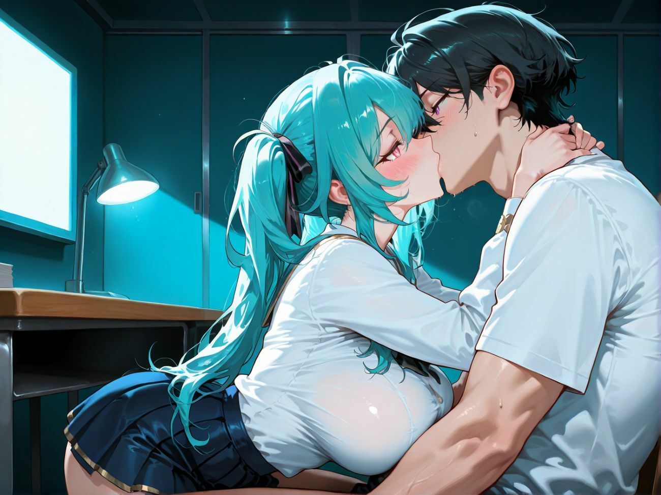 【4Kアニメ】秋講習恋愛  〜隣の席になった彼女がエロすぎて〜 - サンプル画像 3