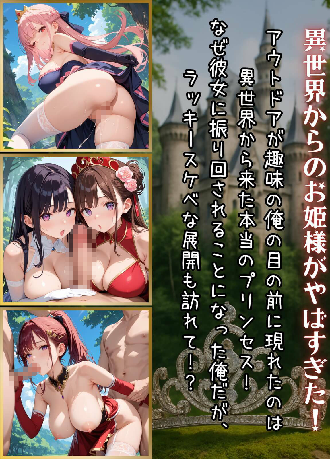 プリンセスと野獣たち！異世界のお姫様をめちゃくちゃにします！6【厳選CG240枚収録】 - サンプル画像 1