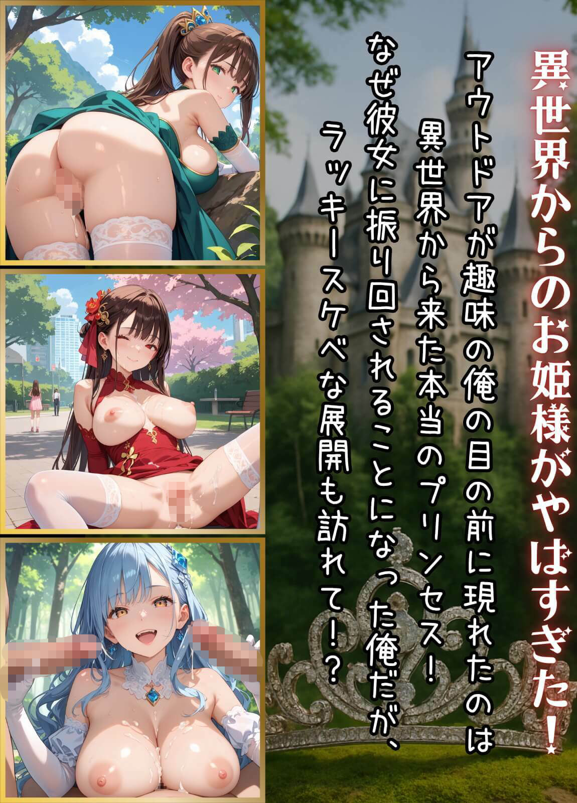 プリンセスと野獣たち！異世界のお姫様をめちゃくちゃにします！8【厳選CG240枚収録】 - サンプル画像 1