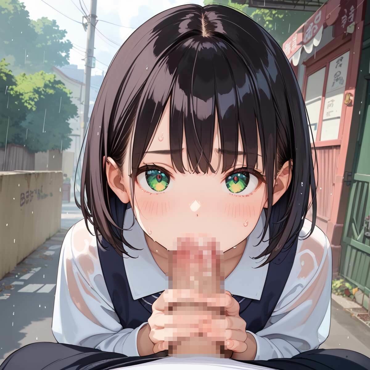 雨の日の帰りこそ至高です7！【厳選270枚】濡れた制服にギンギン！ - サンプル画像 10