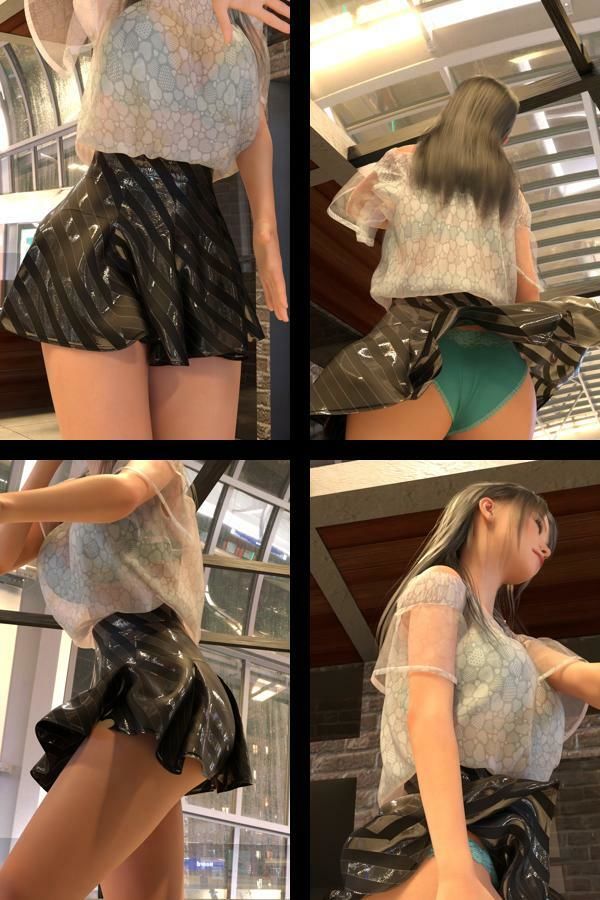 『理想の彼女を3DCGで作ります』から生まれたバーチャルアイドル「二階堂沙耶（にかいどうさや）」の女子アナ撮影風写真集:JoshiAna_02 - サンプル画像 1