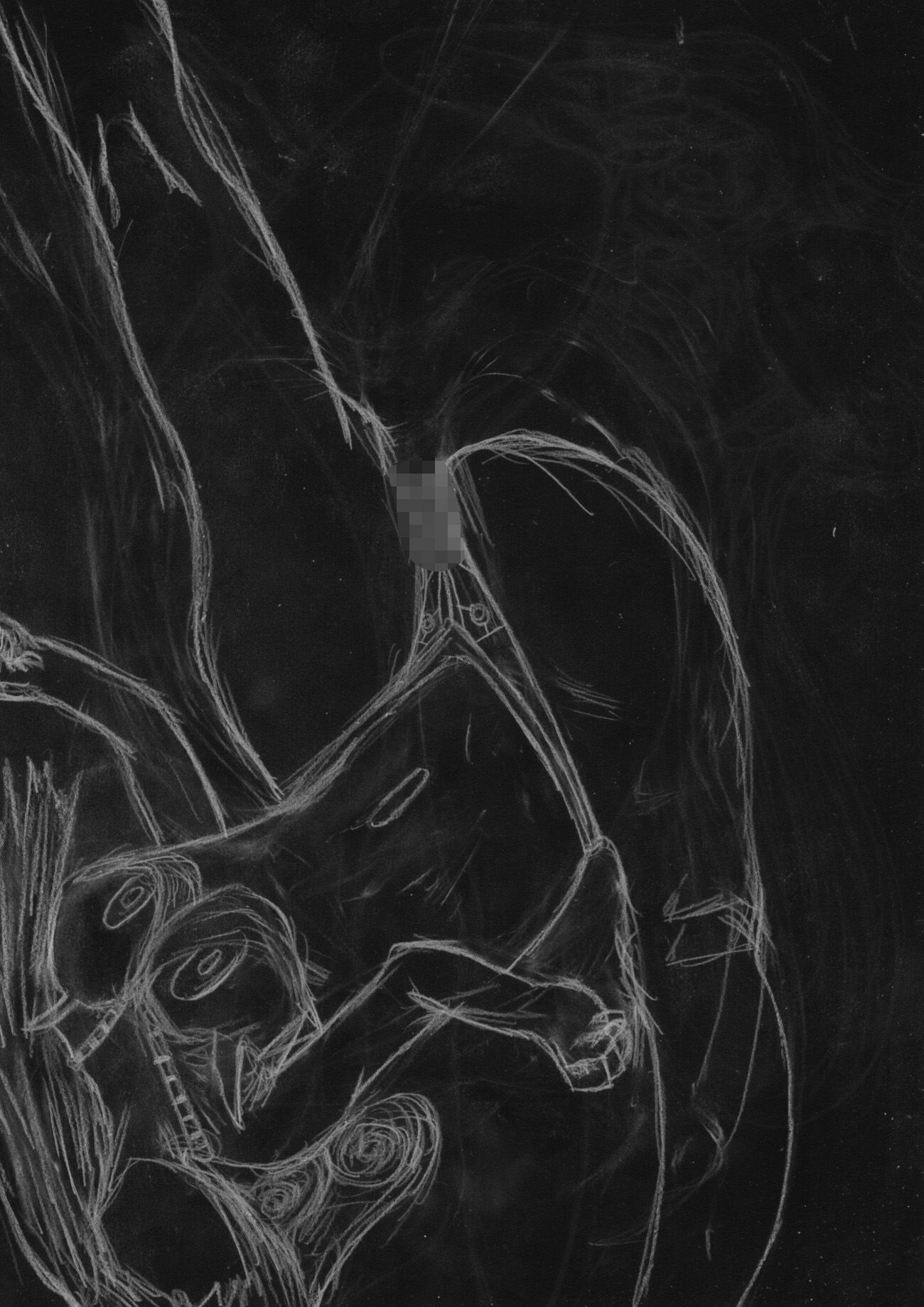 黒よりも黒いエロティックホラー黒戯絵集「マネキンポーズ6」 - サンプル画像 9