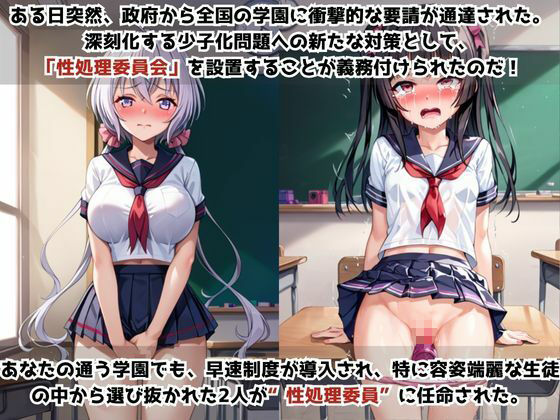 学校の性処理委員に任命されてしまった雪○クリス＆月○調の日常 - サンプル画像 1