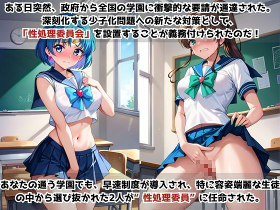学校の性処理委員に任命されてしまった水○亜美＆木○まことの日常 - サンプル画像 1