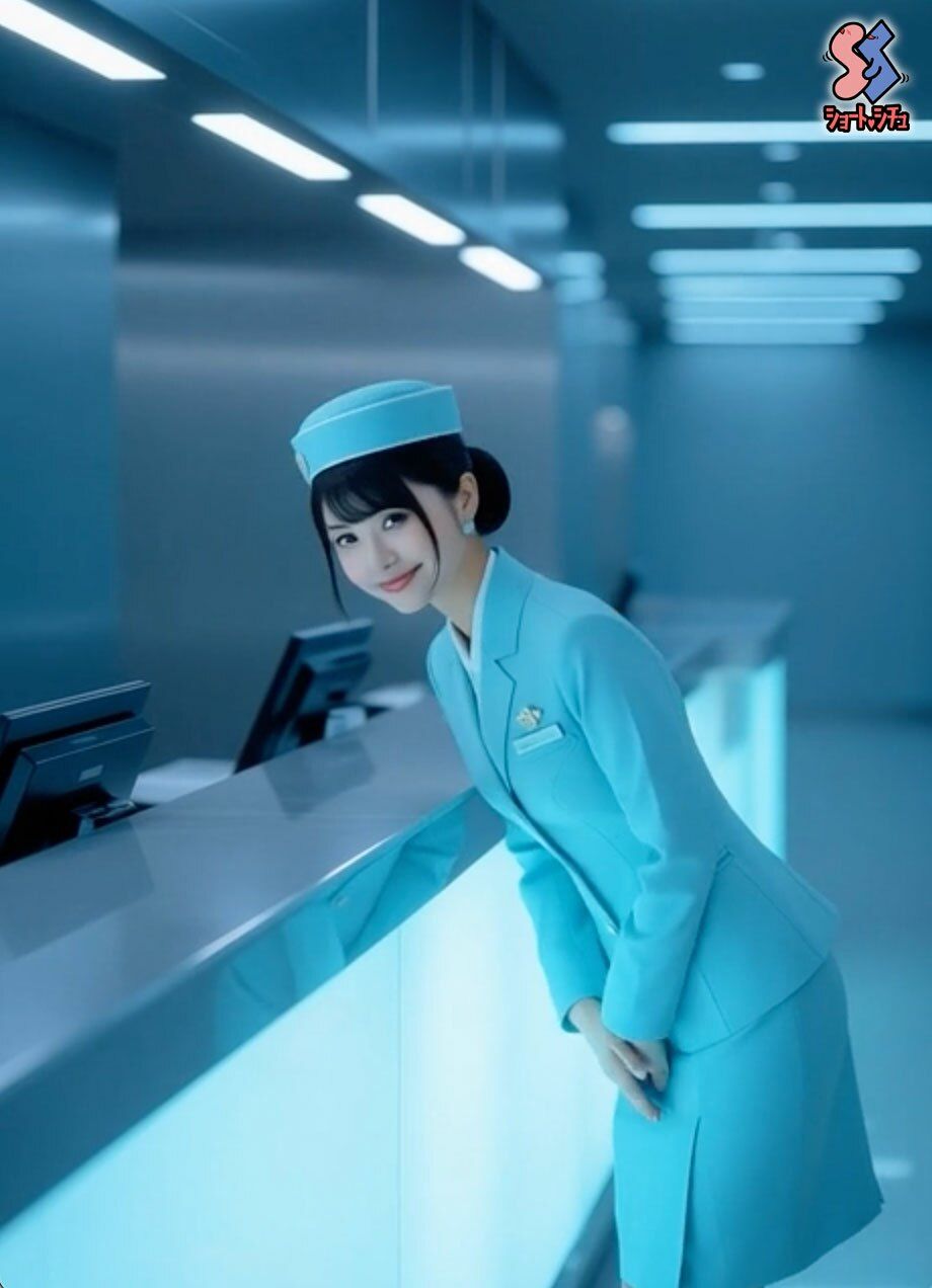 憧れの受付嬢をEV内で - サンプル画像 1