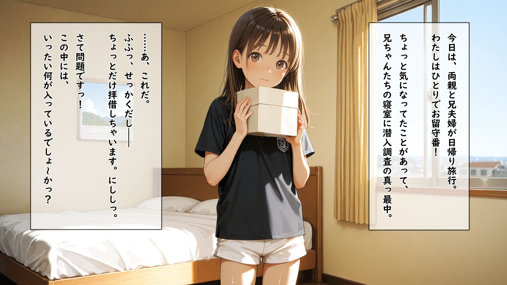 留守番中に兄夫婦の寝室で見つけた妊活サポート用触手型デバイスに何回イってもやめてもらえない女の子 - サンプル画像 1