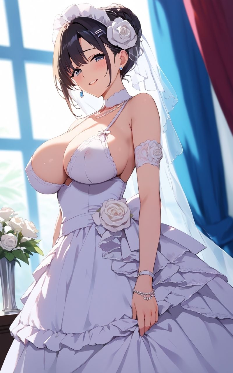 White Sin2 〜堕ちゆく花嫁〜  【AIヌードイラスト写真集】 - サンプル画像 1