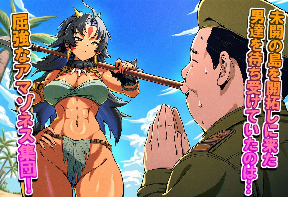 最強アマゾネスたちを酔わせて 泥●！孕ませ大作戦！ - サンプル画像 1