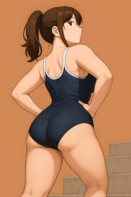 スクール水着の女の子が運動してるだけ 2 - サンプル画像 3