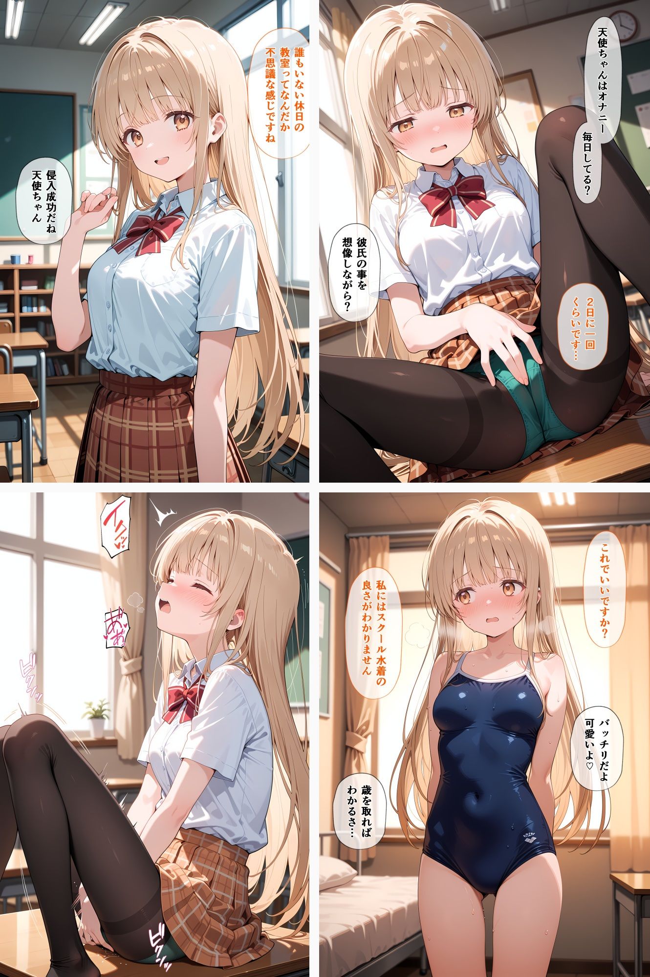 天使のパパ活 〜お隣の天使様がいつの間にかおじさんと寝ていた件〜 - サンプル画像 3