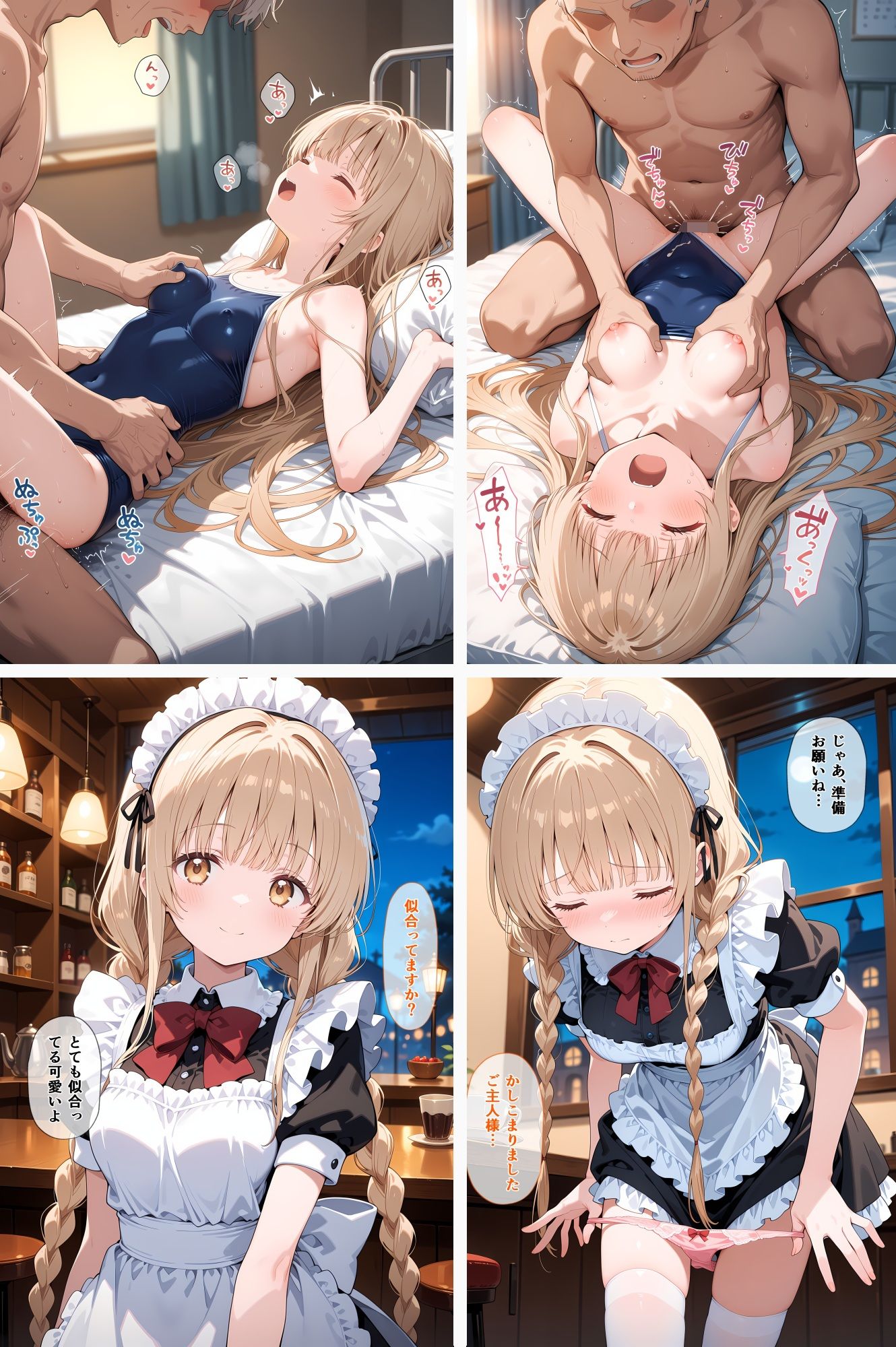 天使のパパ活 〜お隣の天使様がいつの間にかおじさんと寝ていた件〜 - サンプル画像 4