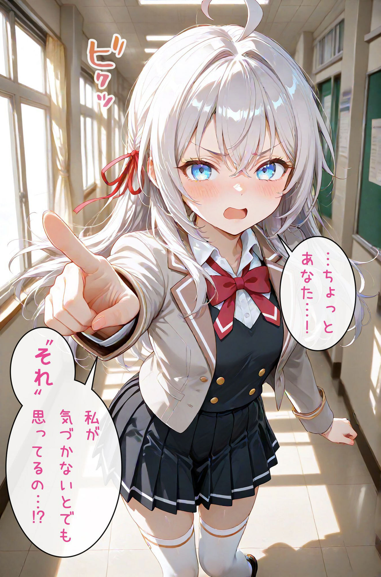 「はめデレ」隣の席の銀髪美女が抜いてくれる話 - サンプル画像 2