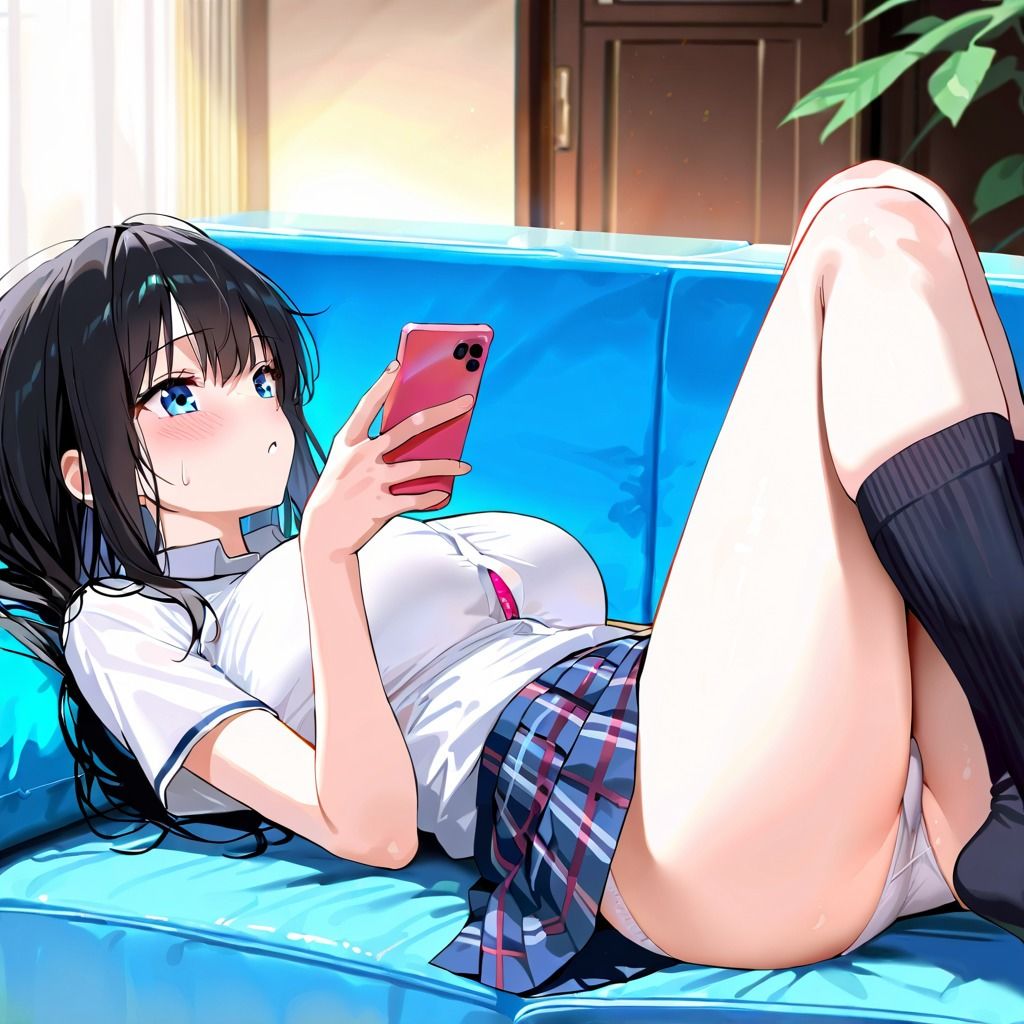 狙われたい女子校生は生ハメ中出しされるがまま - サンプル画像 1