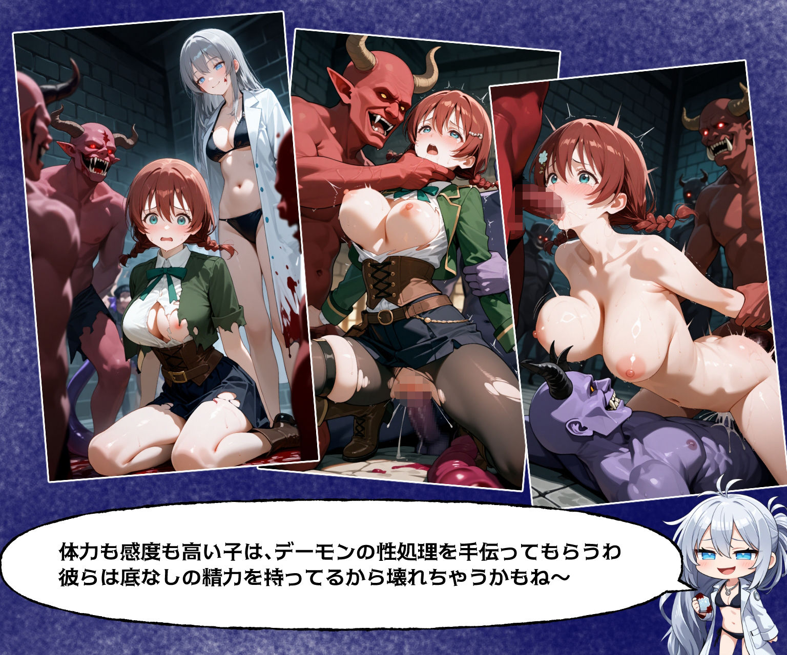 冒険者捕虜管理台帳 魔王軍に捕らわれた少女たちの末路の記録 - サンプル画像 6