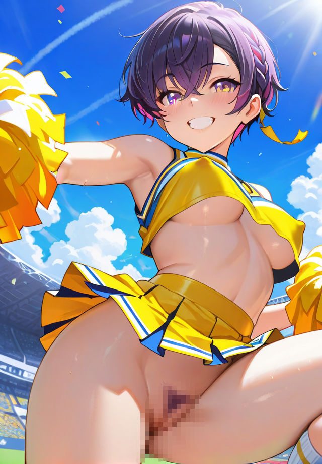 ノーパン・ノーブラ・スポーツ少女 - サンプル画像 4