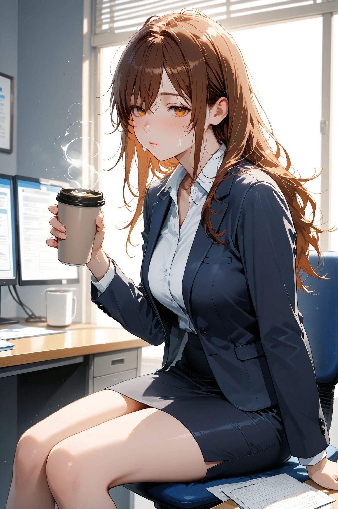 社畜娘のナイトルーティン - サンプル画像 2