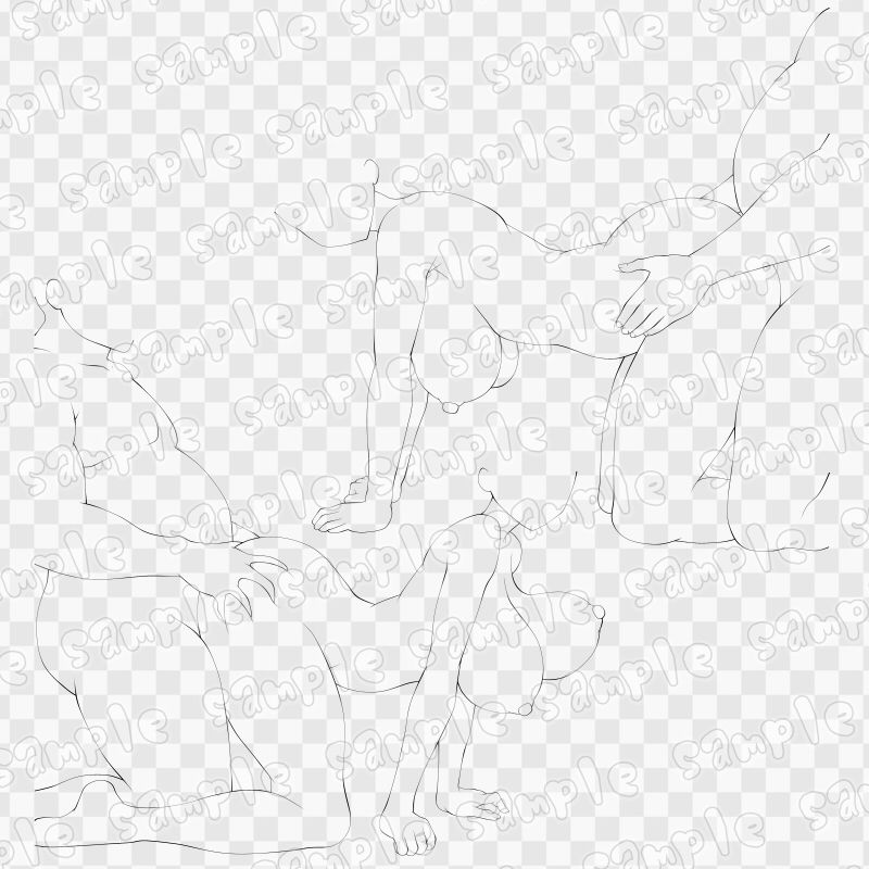 線画素材集［手］31 - サンプル画像 3