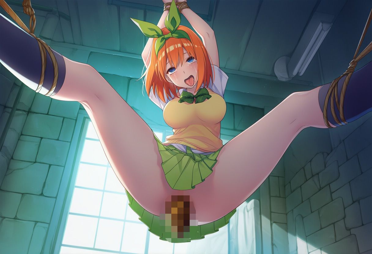 羞恥！監禁された中野◯葉の拘束！失禁！脱糞！ - サンプル画像 3