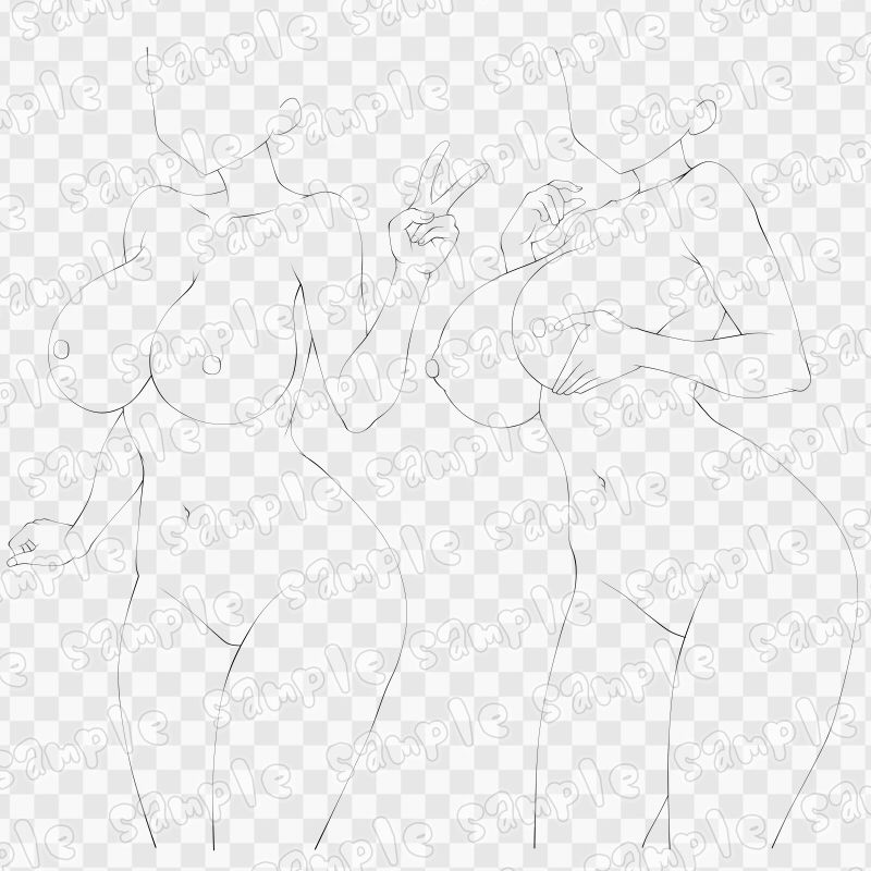 線画素材集［手］39 - サンプル画像 2