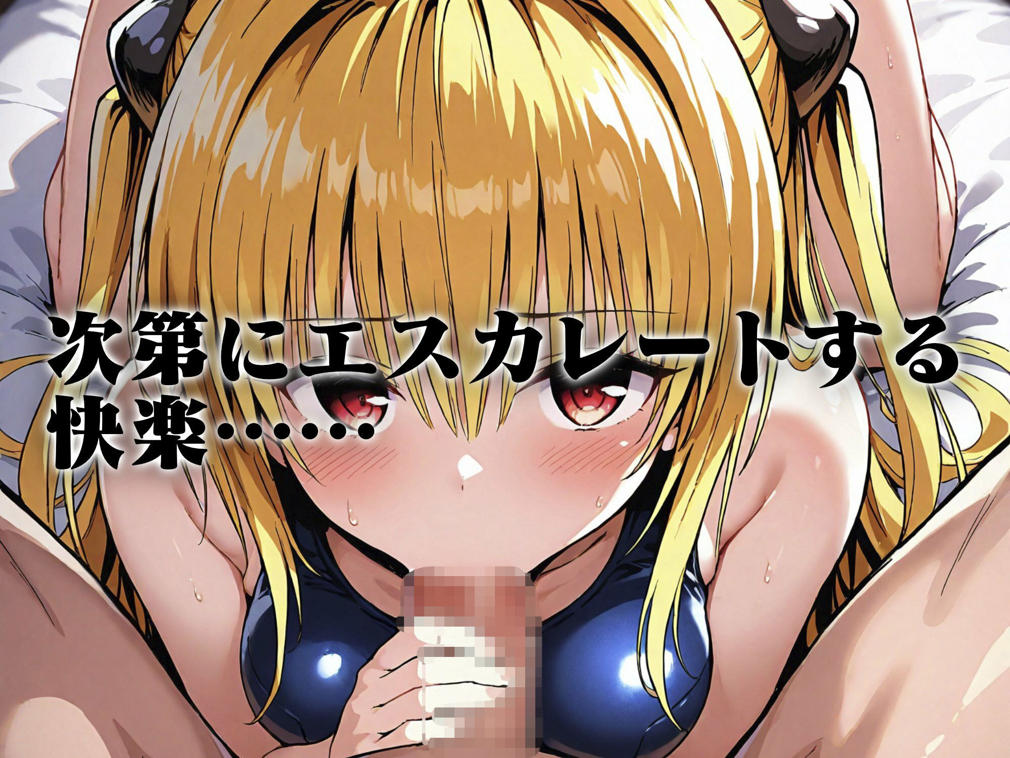 ヒロイン即えっち 金色●闇 スク水編 - サンプル画像 4