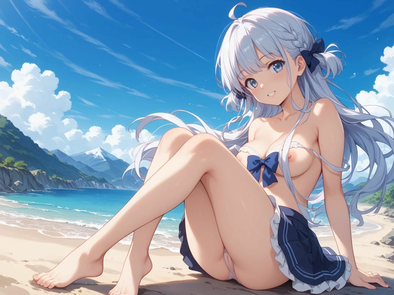 山小屋で出会った不思議な彼女 - サンプル画像 1