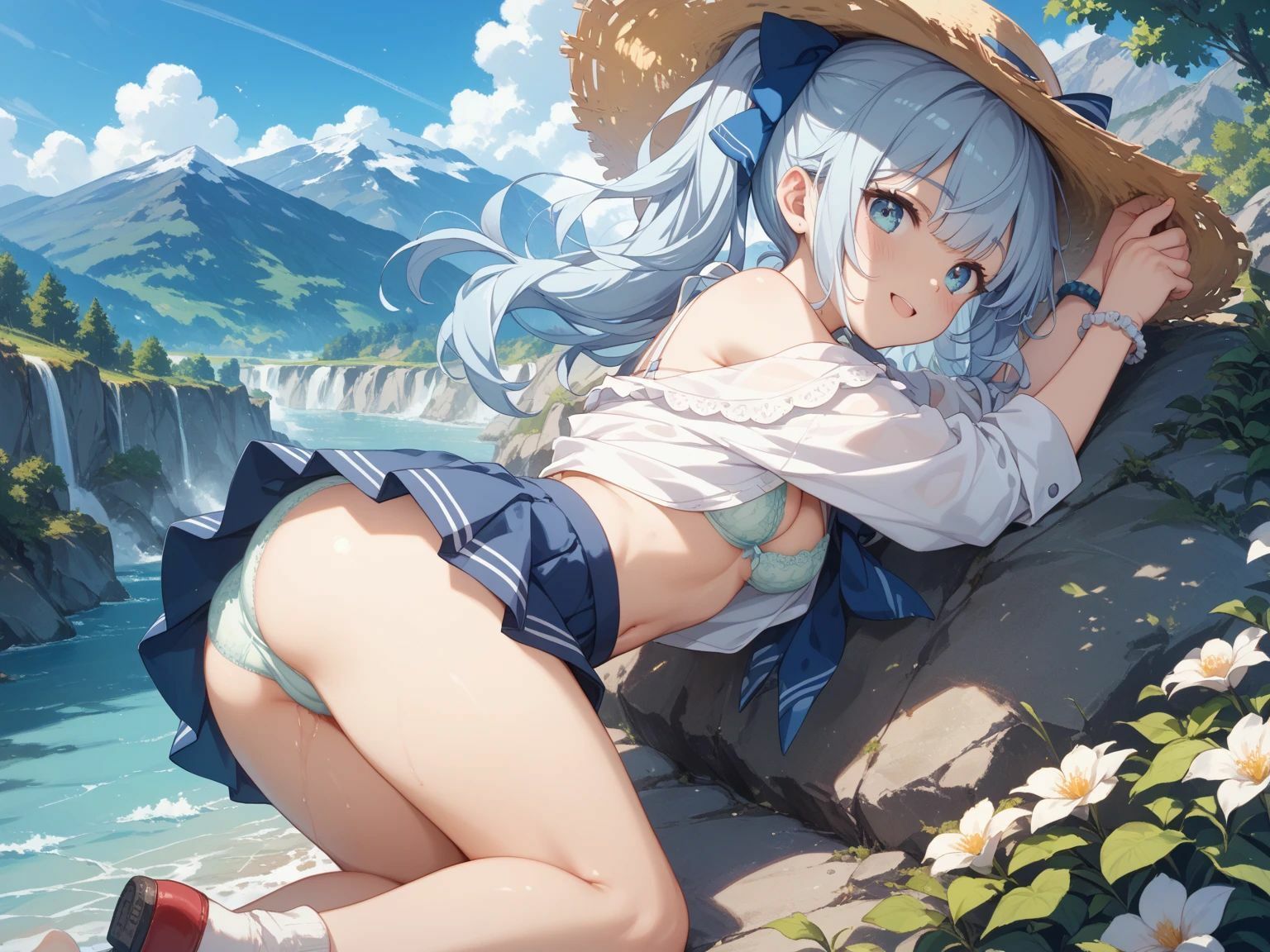 山小屋で出会った不思議な彼女 - サンプル画像 2