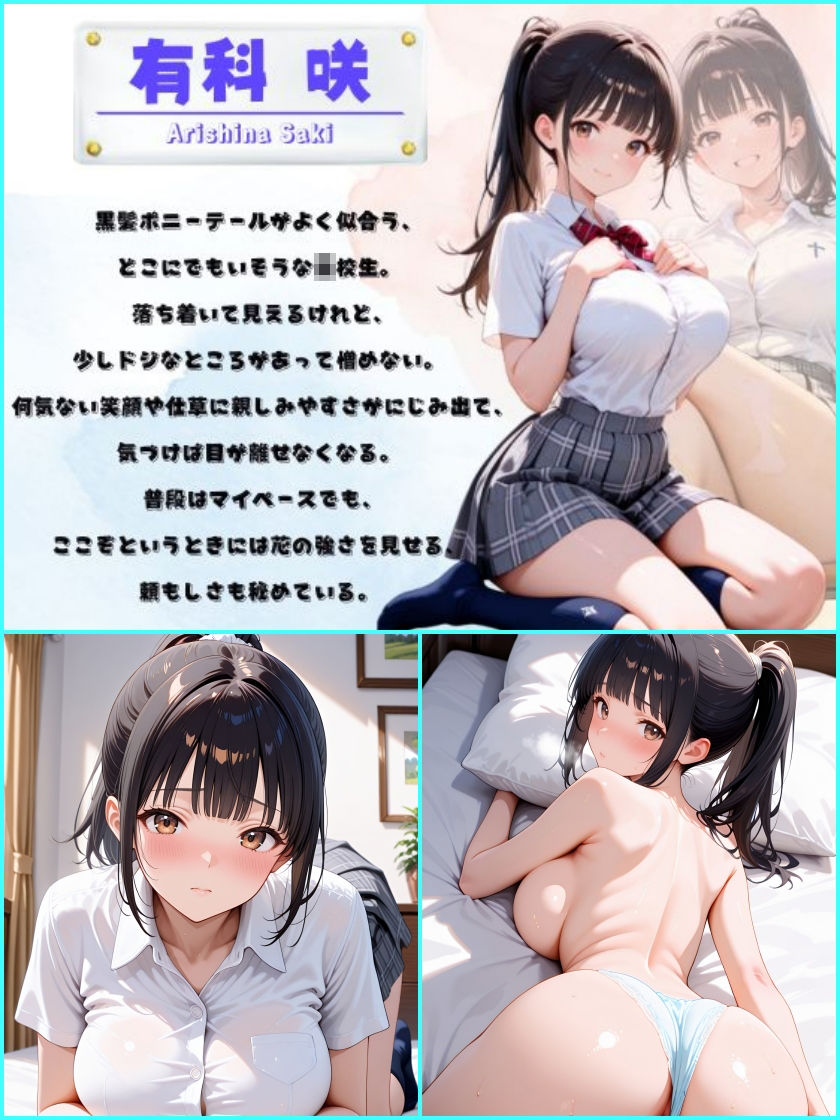 【オリキャラ・455P】天都学園ヒロインセクシーグラビア集 - サンプル画像 1