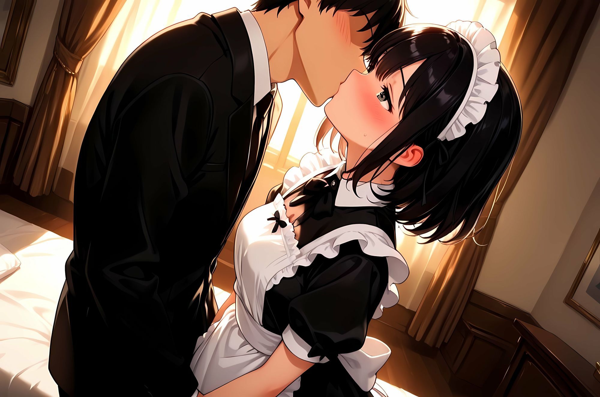 嫁入りメイドのマリ  新妻になっちゃったけどメイド服で、坊ちゃまにいっぱいご奉仕してあげるお話 - サンプル画像 3